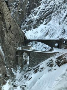 Alpine Haus durante l'inverno