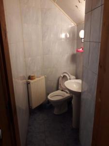 Koupelna v ubytování Отель Виктория