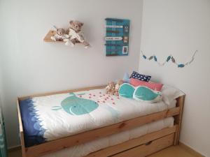 Posteľ alebo postele v izbe v ubytovaní Apartamento Conil, perfecta ubicación