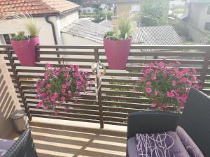 Balkoni atau teres di Apartment Lux Lomina