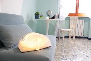 A seating area at Casa Derosa in Sorrento Centro