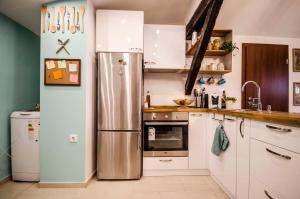 A kitchen or kitchenette at Off Vitosha Blvd Designer Apart