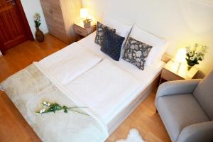 Posteľ alebo postele v izbe v ubytovaní Gyula Wellness Villa