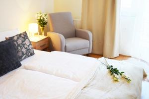 Posteľ alebo postele v izbe v ubytovaní Gyula Wellness Villa