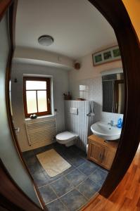 Koupelna v ubytování Apartmá Krkonoše + 37 fotografií