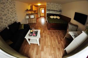 Eldhús eða eldhúskrókur á Apartmá Krkonoše
