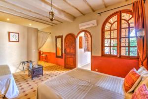 Riad Janoub客房内的一张或多张床位
