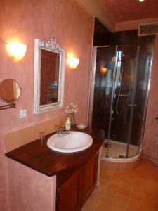 Koupelna v ubytování Manoir De Savigny