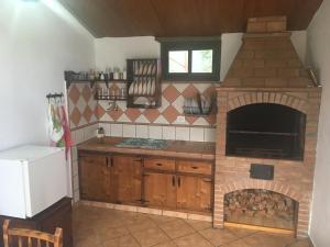 Majoituspaikan La Zamora keittiö tai keittotila