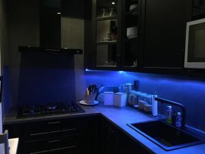 Kuchyň nebo kuchyňský kout v ubytování Rumah kita, bungalow met 2 slaapkamers in het mooie Drenthe