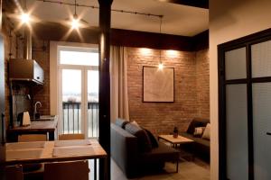 Posezení v ubytování Apartamenty Folwark Boguszyn