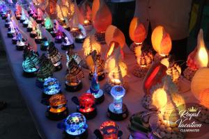a table filled with lots of different types of lamps at The Avalon Royal Dream in Clearwater Beach +46 photos