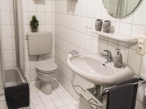 Um banheiro em Ferienhof Heimes