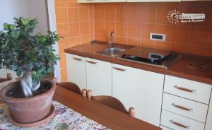 A kitchen or kitchenette at Residence Marina di Carlino Tourist