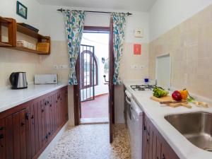 uma cozinha com um lavatório e uma bancada em Holiday Home Silene by Interhome em La Canuta