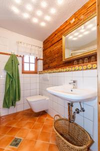 Koupelna v ubytování Ferienhaus Pilch Hiasl