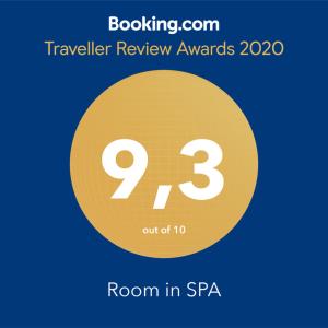 Vottorð, verðlaun, skilti eða annað skjal til sýnis á Room De Lux SPA " TABARKA "