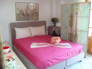 Кровать или кровати в номере Ritas House