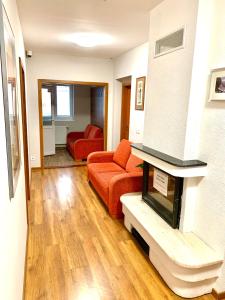 A seating area at Pohoda Ubytovanie Stupava