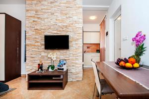 TV a/nebo společenská místnost v ubytování F&R Apartments