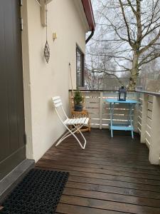 En balkong eller terrass på Little house with sauna