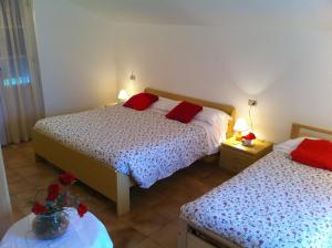 Postel nebo postele na pokoji v ubytování Residence Geranio