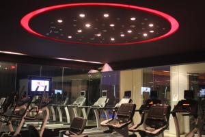 a gym with rows of elliptical elliptical machines at Royal Thalassa Monastir in Monastir