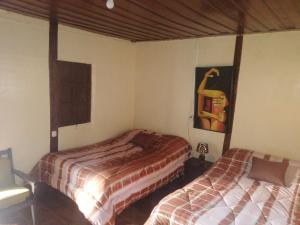 Letto o letti in una camera di Montano Camping & Hostel
