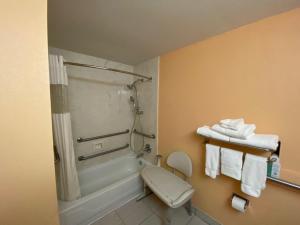 Super 8 by Wyndham Hull Street Midlothian Richmond Area的一间浴室
