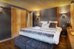 Postel nebo postele na pokoji v ubytování Chalet Victorina - OVO Network + 18 fotografií