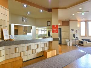 a lobby of a hospital with a reception counter at Hotel S-PAL in Hakodate