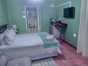 Télévision ou salle de divertissement dans l'établissement Ankuweni Guest house