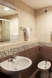 Koupelna v ubytování Hotel Livade