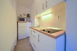 Kuchyň nebo kuchyňský kout v ubytování Apartments Rose