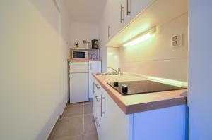 Kuchyň nebo kuchyňský kout v ubytování Apartments Rose