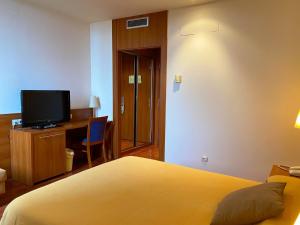 TV a/nebo společenská místnost v ubytování Hotel Berga Park