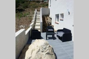 Balkón nebo terasa v ubytování villa standing vue mer 180° clim.pisc.