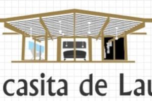 a rendering of a house with the words casita de la land at La Casita de Laura in Bolonia