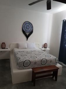 Cama o camas de una habitación en Loto Tulum