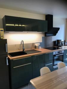 Kuchyň nebo kuchyňský kout v ubytování Chatel - appartement 2 pièces rénové - 4 personnes - proche centre - ménage inclus