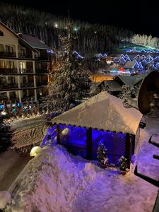 Dovbushanka Hotel v zimě