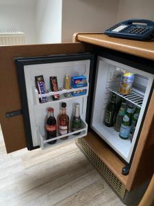 Kuchyň nebo kuchyňský kout v ubytování Hotel Seebach