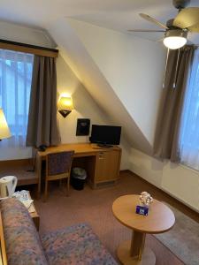 TV a/nebo společenská místnost v ubytování Hotel Seebach