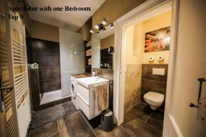Koupelna v ubytování City Apartment Vienna + 30 fotografií