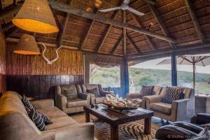 Safari Lodge - Amakhala Game Reserve的休息区