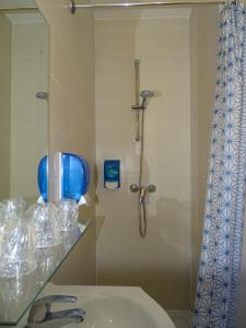 Koupelna v ubytování Hôtel Acajou