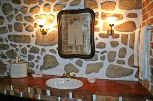 Koupelna v ubytování Casa do Tamanqueiro