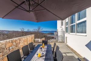 Balkón nebo terasa v ubytování Apartments Solis Lacus Penthouse