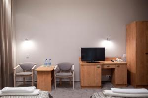 TV a/nebo společenská místnost v ubytování Hotel Jan Sander