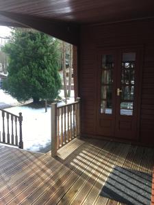 Balkón nebo terasa v ubytování Chalet